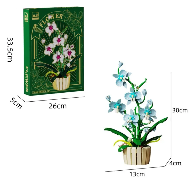 1192pcs%20Orchid%20Building%20Blocks%20Bouquet%20Flower%20Rose%20Plant%20Pink%20Blue%20Bricks%20Kid%20Model%20Assembled%20Toys%20Romantic%20Valentine's%20Day%20%20-%20Image%206