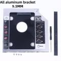 Universal CD DVD to HDD Case Enclosure 2.5" SSD with Optibay, 9.5/12.7mm 2nd HDD Caddy SATA 3.0 CD-ROM.