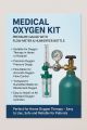 MEDICAL OXYGEN KIT – PRESSURE GAUGE WITH FLOW METER & HUMIDIFIER BOTTLE. 
