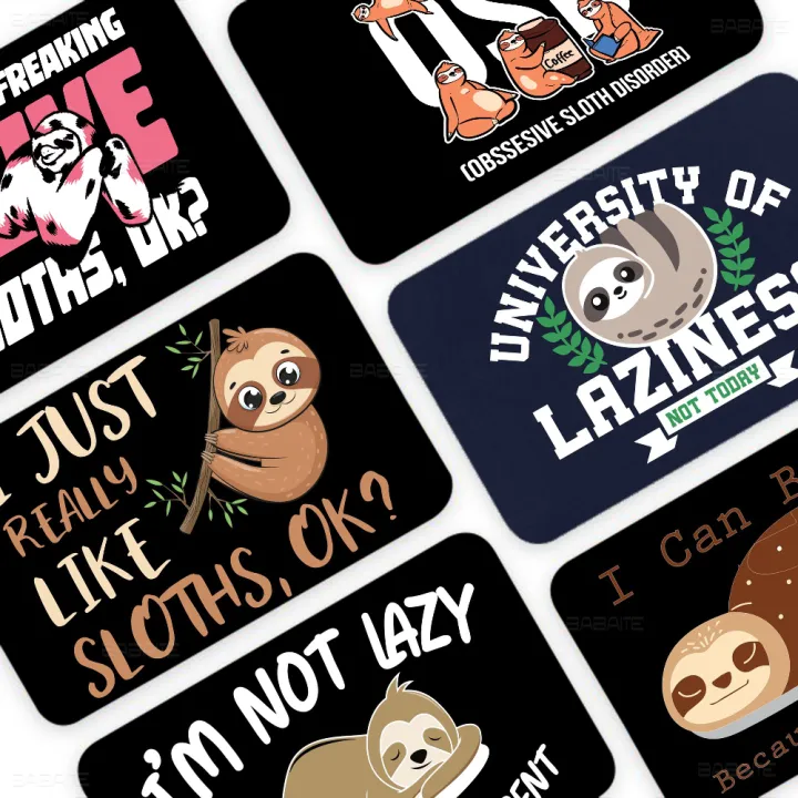 Sloth Anime Spend Or Save Funny Shell On Off Ultra Thin No Fade Sticker ...