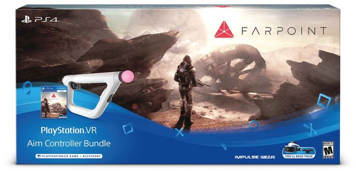 USED Sony PSVR Aim Controller Farpoint Bundle