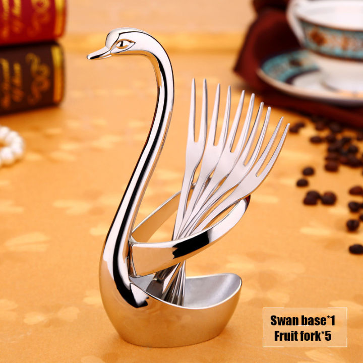 Portable%20fork%20and%20spoon%20cutlery%20set%20304%20stainless%20steel%20cutlery%20with%20swan%20rack%20table%20fork%20and%20spoon%20storage%20rack%20cutlery%20set%20-%20Image%204