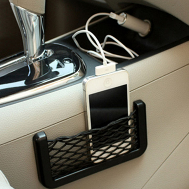 1/2Pcs Car Organizer Storage Bag Auto Paste Net Pocket Phone Holder Car Accessories 20*8CM 8*15CM Universal