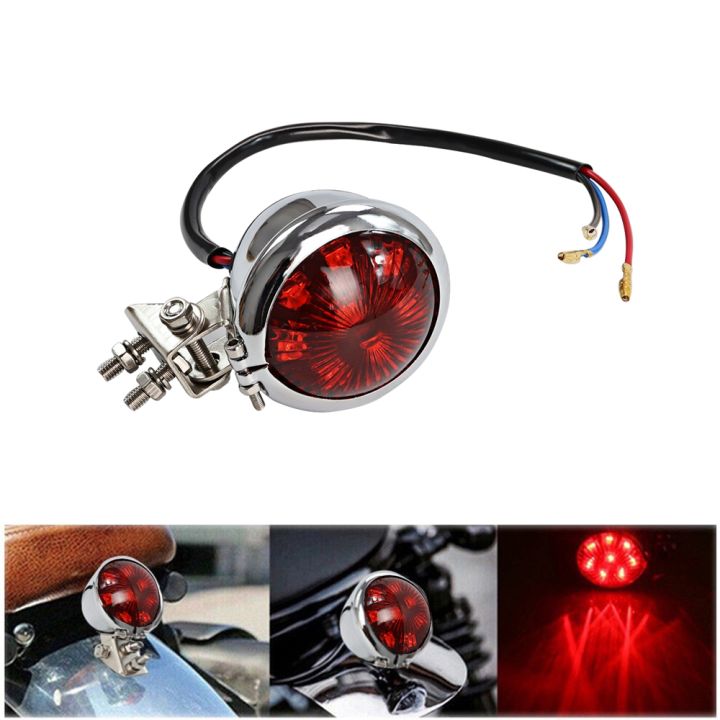 12V Taillights Motorcycle Brake Light LED Motorbike Stop Rear Tail Lamp