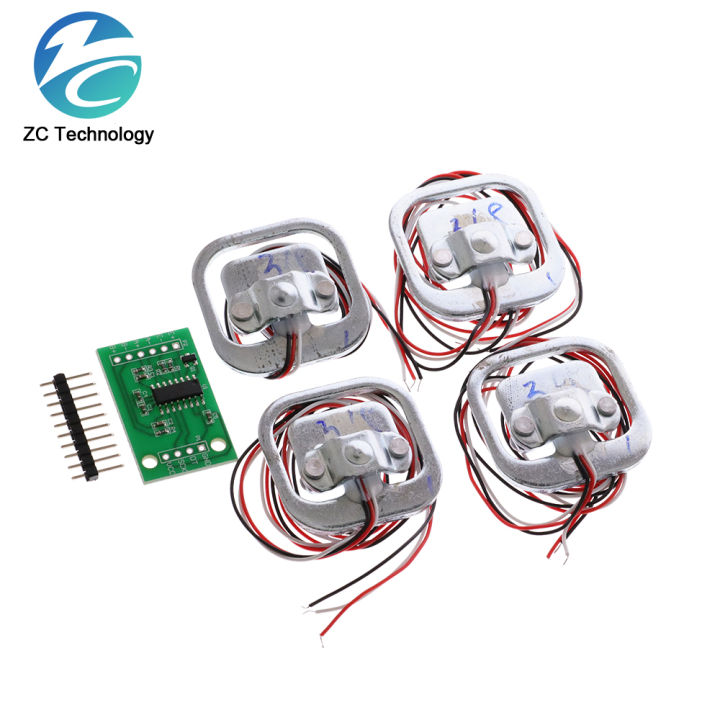 HX711 AD Module Body Load Cell Weighing Sensor Pressure Sensor+4Pcs ...
