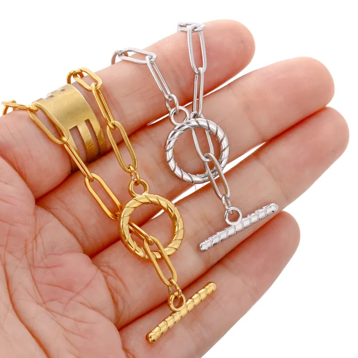 12/Pcs%20Bracelet%20LOCK%20-%20Stainless%20Steel%20OT%20Toggle%20Claps%20for%20jewellery%20making%20-%20Necklace%20Necklaces%20Bracelets%20Connector%20Hooks%20Finding%20Accessories%20-%20Image%204