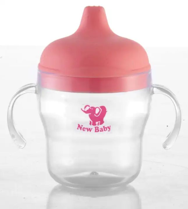 [High Quality] Baby Training Cup with handle Learning Sippy Cup Sippy Training Mug Baby Feeding FEEDER Cup Baby Water Sipper Feeder with handle￼