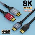 MIZIQIER Long 8K HDMI 2.1 Cables, 48Gbps Ultra High Speed Braided Cord-4K@120Hz 8K@60Hz for Roku TV/PS5/PS4/HDTV/RTX 3080 3090.