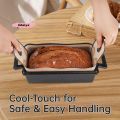 M-1Pc Silicone Bread Loaf Pan 22.86x12.7cm Food Grade Non-Stick Easy Clean High-Temperature Resistant Baking Mold. 