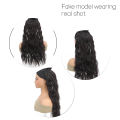 Synthetic Invisible Wire Hair Extension Curly Hair Adjustable Heat-Friendly Fiber Seamless Volume Length For Women. 