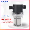304 Stainless Steel Filter Screen 80 Mesh Pre-Filter Water Pump Filter 1/2 Inch 3/4 Inch 1 Inch Male pipe thread Filter. 
