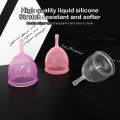 20/30ml Transparent Silicone Menstrual Cup Medical Silicone Menstrual Cup Vaginal Menstrual Collector Woman Menstruation Care. 