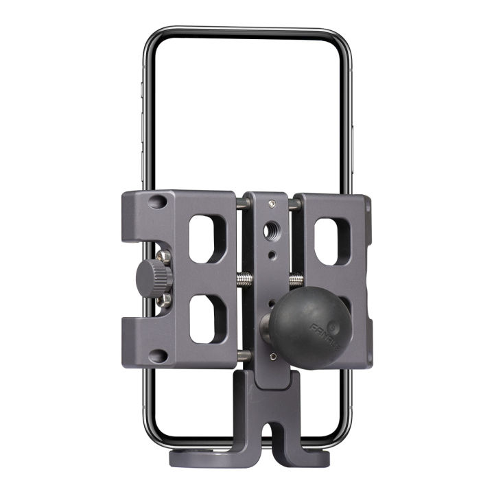 FANAUE Aluminum Alloy Motorcycle Mobile Phone Holder Panel Mobile Phone Holder Anti-Vibration Anti-Shake Stable