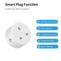 Tuya Smart Socket WiFi 20A  UK Plug Home Alexa Voice Control With Energy Monitering Timer Function Power Outlet Set 3-pin. 