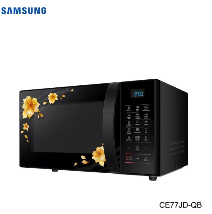 SAMSUNG%20CE77JD-QB/TL%203%20In%201%20Convection%20Microwave%20With%20SlimFry%20-Silver%20-%20Image%202