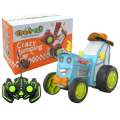 2024 New Crazy Jumping Car Toy - Remote Control Car with Headlights and Music, Fast Stunt RC Trucks, Double Sided Toy Train for Boys Girls. 