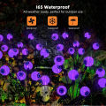 Solar Lights String Light Purple Eyeballs Lighting IP65 Automatically Floor Lamp for Yard Garden Lawn Festival Halloween. 