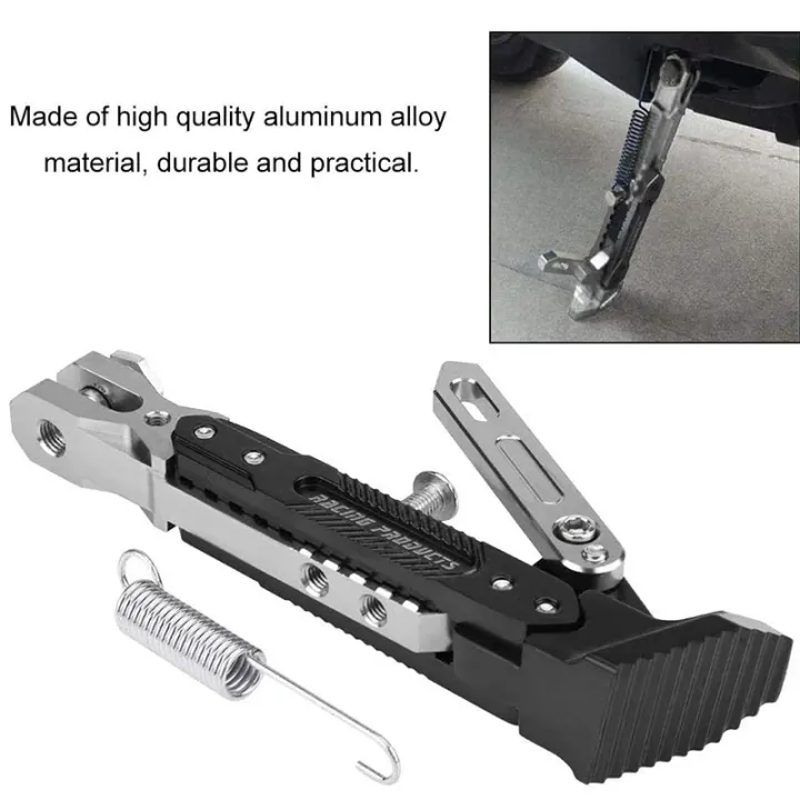 Motorbike%20Bicycle%20Adjustable%20Metal%20Foot%20Side%20Stand%20Motorcycle%20Kickstand%20Kick%20Bracket%20Supportor%20Parking%20Motorcycle%20Accessories%20-%20Image%203
