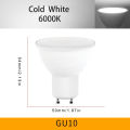 12PCS AC220V LED Bulb 3W 6W 9W 12W GU10 LED Spotlight Bulb 180 Degree Beam Angle For Home Office Decoration Lamp Light. 