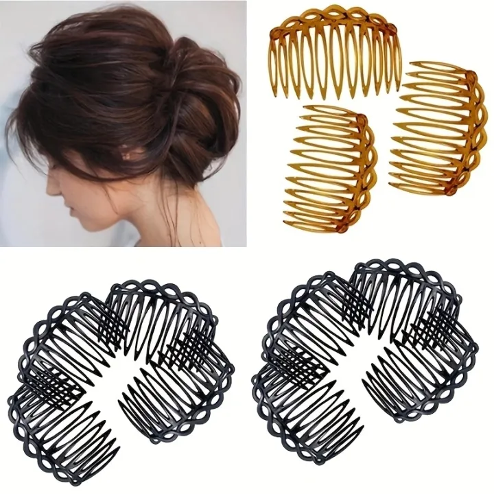 2Pcs%20French%20Hair%20Comb%20Hair%20Accessories%20Straight%20Teeth%20Hair%20Clip%20Hair%20Side%20Comb%20Bridal%20Wedding%20Veil%20Comb%20Retro%20Weaving%20Effect%20-%20Image%203