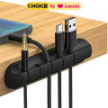 Flexible USB cable organizer cable Winder management clip holder for mouse keyboard earphone. 