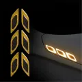 6pcs/Set Car Reflective Stickers Anti-Scratch Safety Warning Sticker for Truck Auto Motor Exterior Decorative Accessories. 