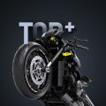 New 500+pcs Super Racing Dark Motorcycle Technical DIY Blocks Motorbike Model MOC Bricks Sets  for Boys  Kids Toys 1:8. 