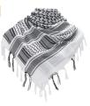 Tactical Hunting Scarf Shemagh Tactical Desert Keffiyeh Head Neck Scarf Arab Wrap with Tassel 43x43 inches.