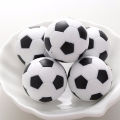 1Pc 28/32/36mm Mini Resin Table Soccer Balls, Black White Replacement Balls for Tabletop Football, Indoor Party Board Game. 