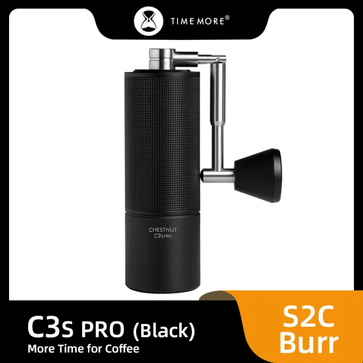TIMEMORE%20Store%20Chestnut%20C3S%20PRO%20Manual%20Coffee%20Grinder%20Capacity%2025g%20Hand%20Adjustable%20Steel%20Core%20Burr%20Send%20Cleaning%20Brush%20-%20Image%202