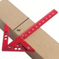 Center Finder Woodworking Square 45/90 Degree Right Angle Line Gauge Aluminum Center Scribe Carpenter Ruler Wood Measuring Tool.