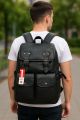 Men's School College Office Multi-Functional, Stylish And Tech Friendly For Everyday Use Leather Bag/Backpack. 