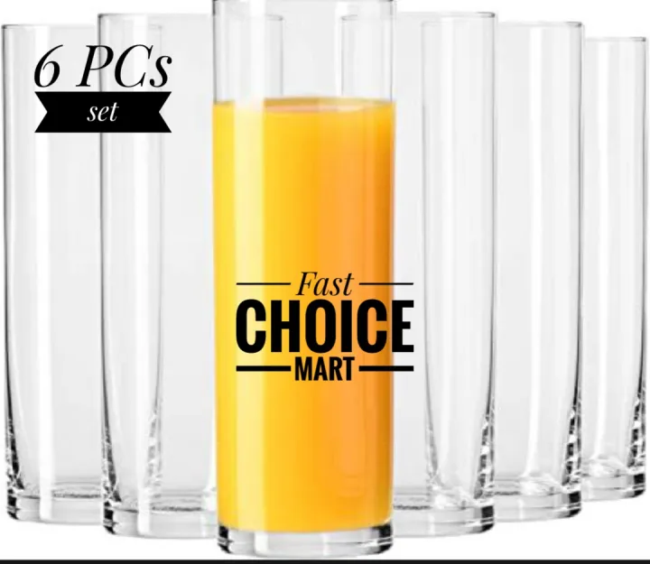 Cristal%20Clear%20Drinking%20Tall%20Plain%20Glass/%20Olila-W012/Juice%20Glass%20(6%20pieces)%20set%20-%20Image%203
