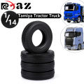 RCXAZ RC Trailer Auto Parts 85mm  Wheel Tire For 1/14 Tamiya Tractor Truck RC Climb Trailer Tractor Tire Accessories. 