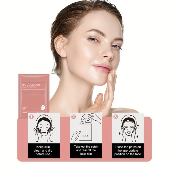 1Pcs%20Set%20Bio%20Collagen%20Deep%20Mask%20-%20Collagen%20Real%20Deep%20Mask%20Pack%20Hydrating%20&%20Firming%20Facial%20Sheet%20Masks%20with%20Collagen,%20Hyaluronic%20Acid%20&%20Nicotinamide%20Moisturizing%20&%20Invigorating%20for%20All%20Skin%20Korean%20Skin%20-%20Image%204