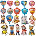 Paw Patrol Cartoon Dog Balloon Ryder Chase Skye  Aluminum Film Balloon Toys Children's Birthday Party Decoration. 