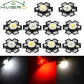 10X 20mm 3V 3W Led High Power Chip Light Bead White Red Blue Green Led Beads Emitter LED Bulb Diodes Lamp with Star Min Heatsink. 