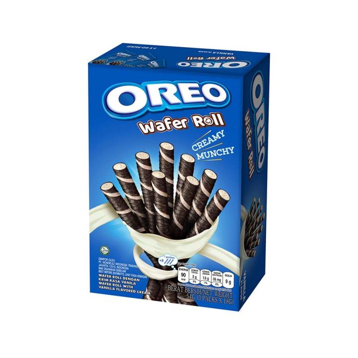 Oreo Wafer Roll With Vanilla Flavoured Cream 54G