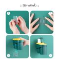 Oho 2in1 toothbrush holder storage box with magnetic suction cup holder storage bathroom space saving creative fashion. 