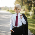 Kids Strap Ties 38cm Length 6cm Width Red dot Boys Girls Children School Solid Green White Black Adjustable Uniforms Tie.