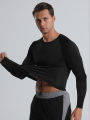 Stay Active and Comfortable with Men's Compression Shirts - Long Sleeve Athletic Workout Tops and Base Layers!.