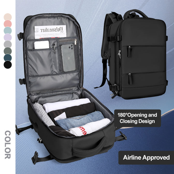 Large Travel Backpack for Men,Airline Flight Approved Waterproof Laptop ...