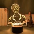 Japanese Anime Jujutsu Kaisen Led Acrylic Stand Satoru Gojo Ryomen Sukuna Fushiguro Megumi Action Figure For Kids Room Lightting. 