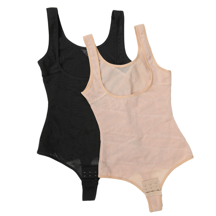 Mesh%20Thongs%20Bodysuit%20Shapewear%20Women%20Seamless%20Full%20Body%20Shaper%20Waist%20Slim%20Tummy%20Control%20Underwear%20Flat%20Belly%20Underbust%20Corset%20-%20Image%206