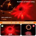 USB Rechargeable Warning Light LED Road Flares Emergency Lights Roadside Safety Beacon Disc Flashing Magnetic Beacon. 