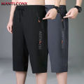 New Fashion Sports Shorts Men Breathable Quick Dry Men's Short Pants Men Breathable Elastic Waist Shorts Male Bottom Black XXXL.