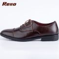 Reno Leather Formal Shoes-Chocolate-RF2039. 