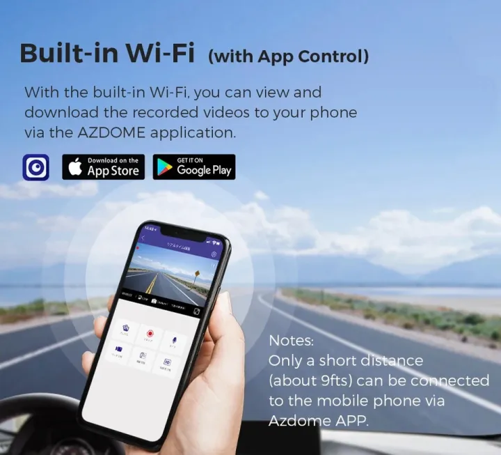 AZDOME%20M330%20Dash%20Cam%20English%20Voice%20Control%201080P%20Mini%20Car%20DVR%20WiFi%20Camera%20for%20Vehicle%20Night%20Vision%20G-Sensor%2024H%20Parking%20Monitor%20-%20Image%206
