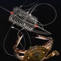 8 Rings Catching Tool Stainless Steel Durable Bait Cage Nylon Thread Fish Cage Feeder Crab Lobster Shrimp Crayfish. 