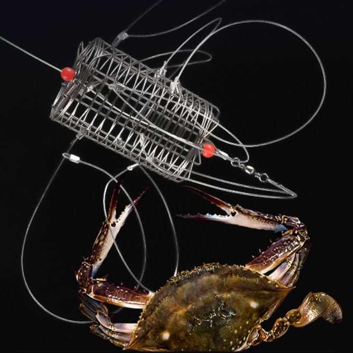 8%20Rings%20Catching%20Tool%20Stainless%20Steel%20Durable%20Bait%20Cage%20Nylon%20Thread%20Fish%20Cage%20Feeder%20Crab%20Lobster%20Shrimp%20Crayfish%20-%20Image%203